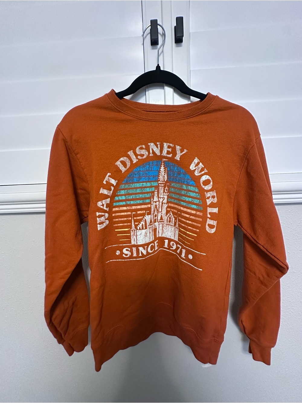Disney Orange Crewneck Pullover